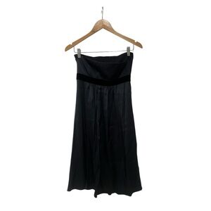 Y2K NWT BANANA REPUBLIC Dress Black Silk Strapless Dress 2